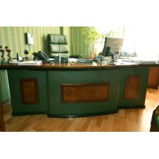 Стол руководителя Антарес (Antares) зеленый, 2400х950х760