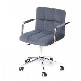 Кресло офисное ARNO ARM (АРНО АРМ) MODERN Office бархат, серый (B-1004)