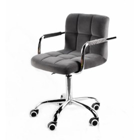 Кресло офисное ARNO ARM (АРНО АРМ) CH Office бархат, серый (В-1004)