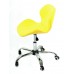 Купить Кресло офисное Invar (Инвар) хромированная база, экокожа, желтый (12)