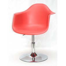 Кресло Leon (Леон) поворотное на блине красное (05), пластик