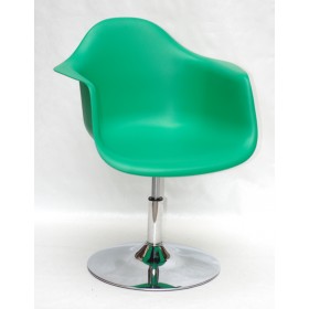 Кресло Leon (Леон) поворотное на блине зеленое (47), пластик