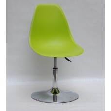 Кресло барное Nik (Ник) хромированная база, пластик зеленый (48)