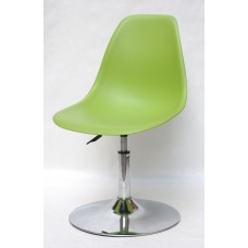 Кресло барное Nik (Ник) хромированная база, пластик зеленый (41)
