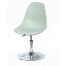 Кресло барное Nik (Ник) хромированная база, пластик зеленый (45)