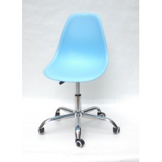 Кресло офисное Nik (Ник) хромированная база, пластик голубой (50)