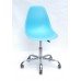 Купить Кресло офисное Nik (Ник) хромированная база, пластик голубой (52)