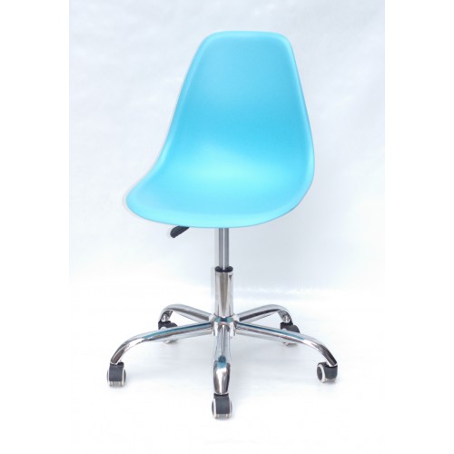 Купить Кресло офисное Nik (Ник) хромированная база, пластик голубой (52)
