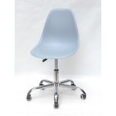 Кресло офисное Nik (Ник) хромированная база, пластик голубой (55)