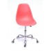 Купить Кресло офисное Nik (Ник) хромированная база, пластик красный (05)