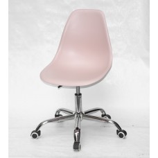 Кресло офисное Nik (Ник) хромированная база, пластик розовый (63) 
