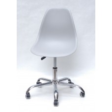 Кресло офисное Nik (Ник) хромированная база, пластик серый (10)