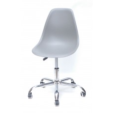 Кресло офисное Nik (Ник) хромированная база, пластик серый (16)