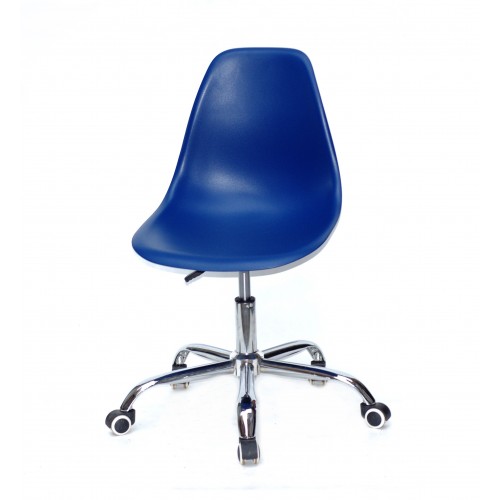 Купить Кресло офисное Nik (Ник) хромированная база, пластик синий (54)