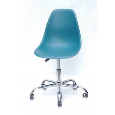 Кресло офисное Nik (Ник) хромированная база, пластик зеленый (02)