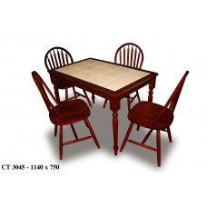 Стол деревянный СТ 3045 с керамической столешницей 1140x750x750h махагон