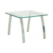 Стол журнальный INCANTO (Инканто) table chrome GL стекло