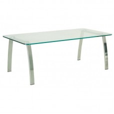 Стол журнальный INCANTO (Инканто) table Duo chrome GL стекло