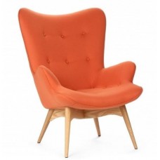 Кресло Флорино оранжевое, мягкое