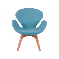 Кресло Сван голубое, мягкое