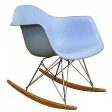 Кресло-качалка Тауэр R голубое, бук